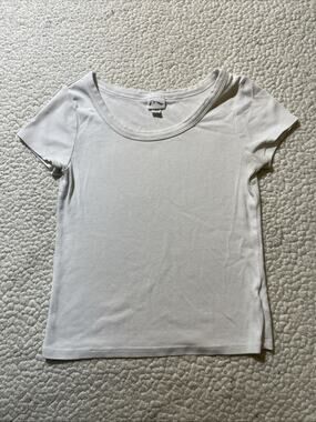 Art Class White Ribbed Large Teens Shirt